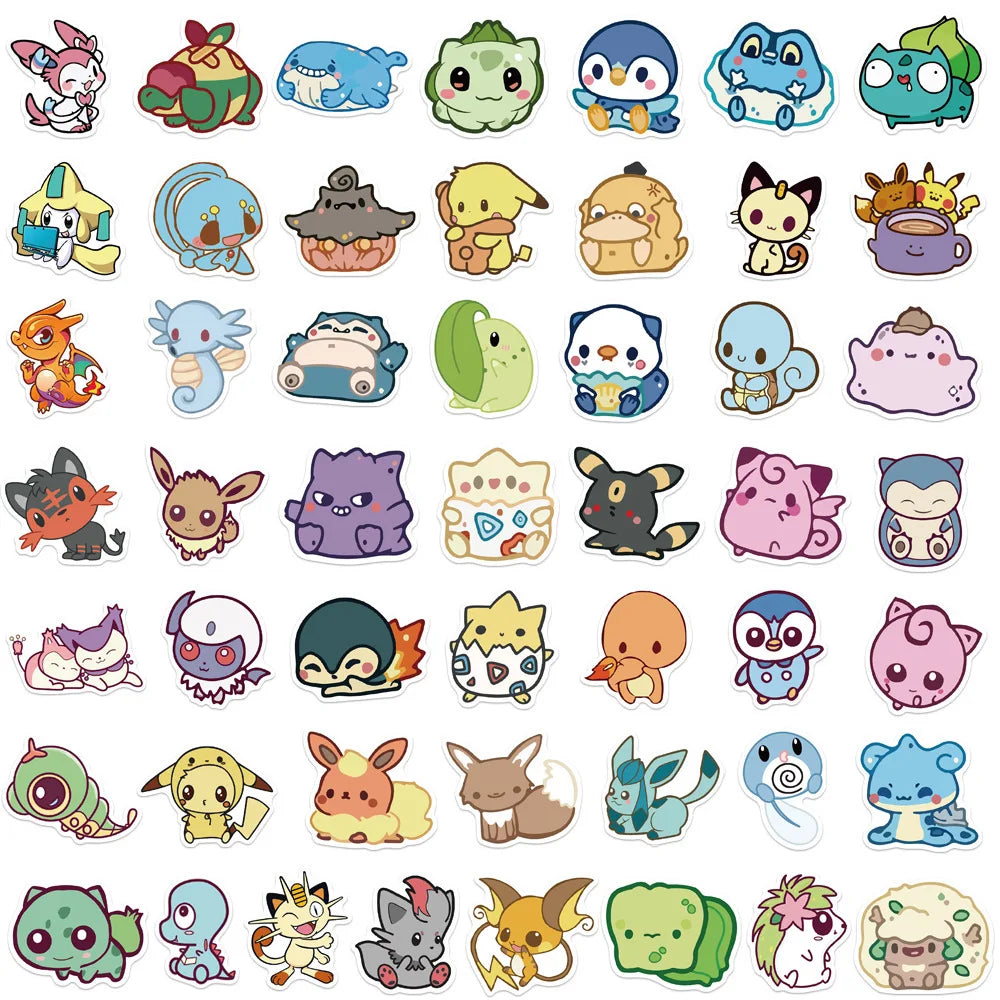 50PCS Cute Cartoon Elf Baby Graffiti Sticker Helmet Skateboard Notebook Guitar Bike Gift Toy Sticker