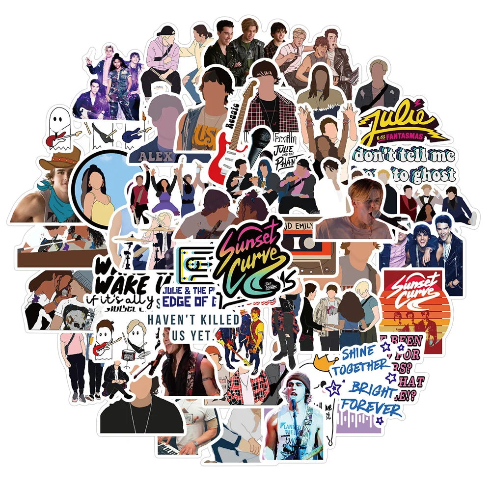 50PCS   TVSeries Julie and Phantom Boy Graffiti Waterproof Sticker Suitcase Notebook Refrigerator Helmet Water Cup