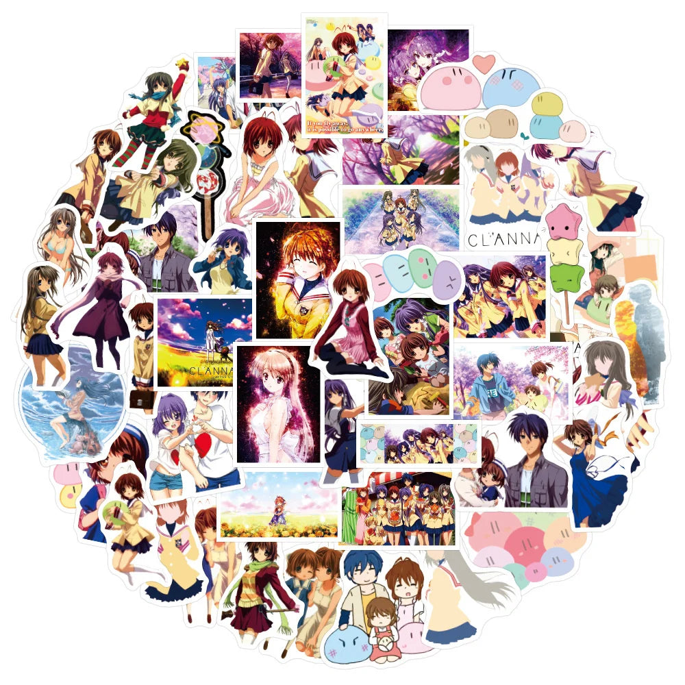 50PCS   Cartoon Anime AFTER STORY Dumpling Big Family Graffiti Sticker Luggage Scooter Sticker