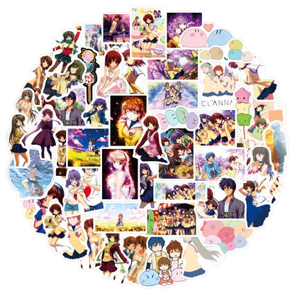 50PCS   Cartoon Anime AFTER STORY Dumpling Big Family Graffiti Sticker Luggage Scooter Sticker