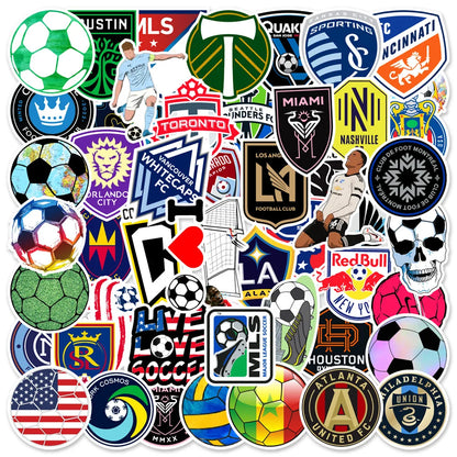 50/PCS Football Lovers Cartoon Graffiti Luggage Mobile Phone Children Toy Laptop Diy Scrapbook Art Sticker