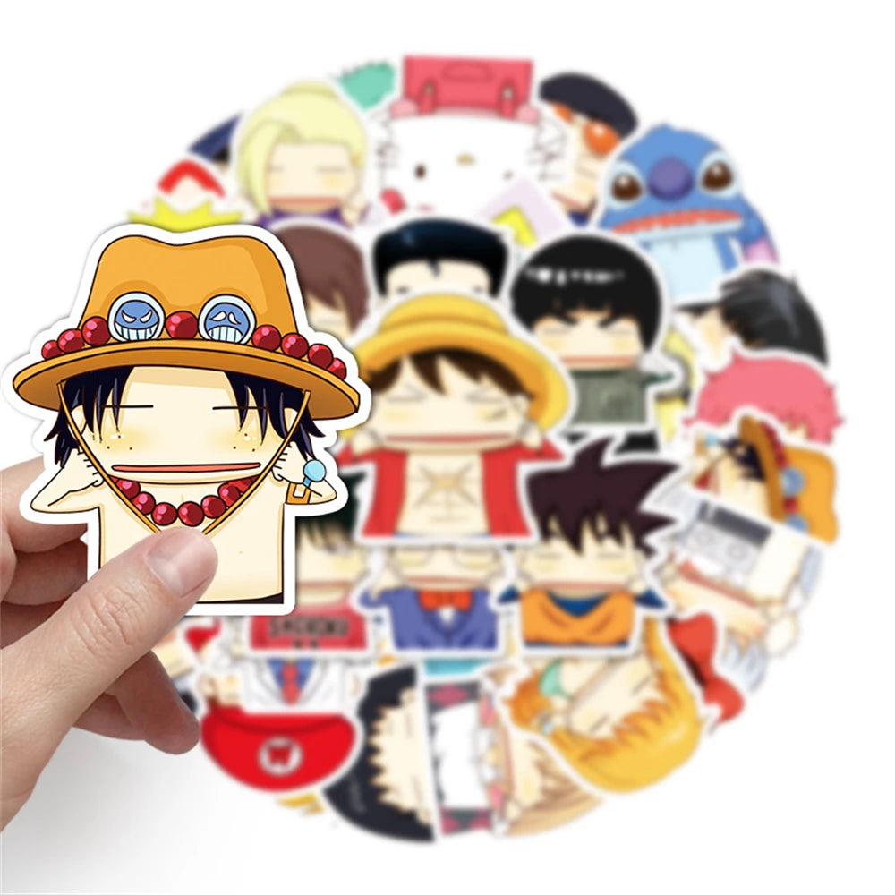 50PCS New Cartoon Face Holding Action Graffiti Decoration Suitcase Guitar Waterproof StickerNew Cartoon Face Holding Action Graffiti Decoration Suitcase Guitar Waterproof Sticker