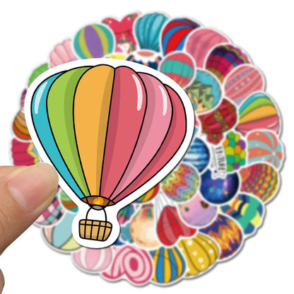 50PCS New Color Cartoon Balloon Graffiti Stickers Decorative Luggage Laptop Water Cup Waterproof Stickers