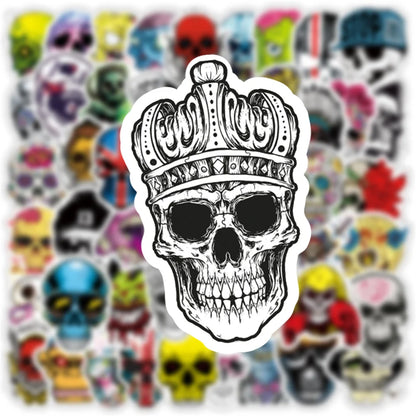 50PCS Symphony Horror Skull Personality Graffiti Sticker Skateboard Water Cup Trolley Case Waterproof Sticker