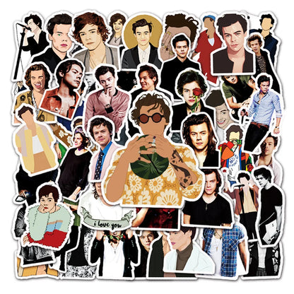 50PCS Curly Harry Personalized Graffiti Waterproof Sticker Suitcase Notebook Refrigerator Stationery Box WaterCup