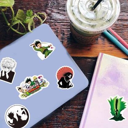 50PCS Anime Full-time Hunter Creative DIY Sticker Sticker Notebook Skateboard Guitar Bike Gift Toy Sticker