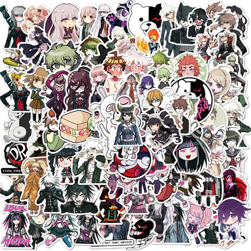 50PCS Cartoon Cute Anime Diary Graffiti Mobile Phone Shell Skateboard Decoration Waterproof Stickers