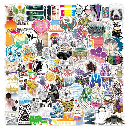 50PCS Cartoon Fresh Sticker Water Cup Luggage Notebook Fridge Guitar Skateboard Waterproof Sticker