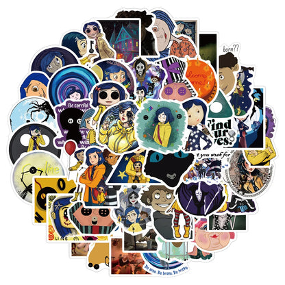 50PCS   Thriller Movie Ghost Mother Graffiti Waterproof Sticker Suitcase Notebook Mobile Phone Refrigerator Helmet