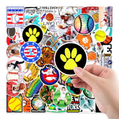 50PCS New Sports Collection Graffiti Stickers Car Trunk Phone Waterproof Stickers Graffiti Decoration Wholesale