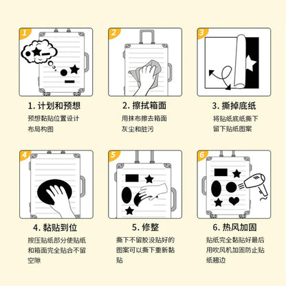 50 pieces of cartoon and fresh graffiti stickers, personalized waterproof trolley luggage water cup aesthetic graffiti VSCO decorative sticker toys
