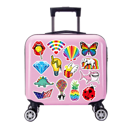 100PCS Cartoon Personality Fun Skateboard Tide Brand Trolley Case Bike Scooter Water Cup Waterproof Sticker