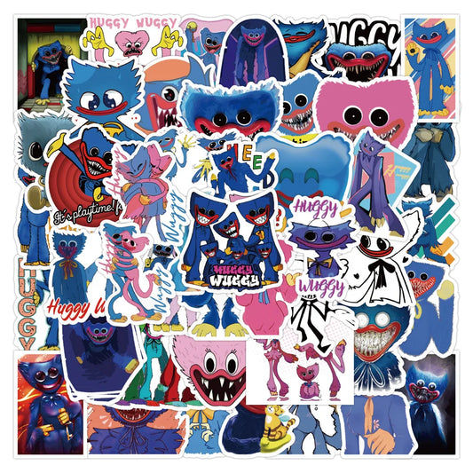 50PCS Popy Playtime Game Personalized Decoration Graffiti Waterproof Sticker Notebook Skateboard Water Cup Helmet