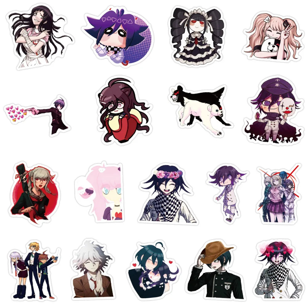 50PCS cartoon non-repetitive Japanese anime character decorative style graffiti stickers, personalized, fashionable and creative DIY exquisite decorative decal cups, helmets, skateboard popular sticker toys