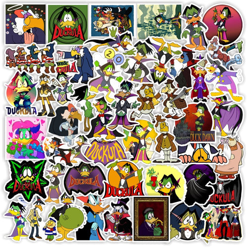 50PCS Cartoon Vampire Duck Adventure Personalized Decoration Graffiti Waterproof Sticker Notebook Water CupHelmet