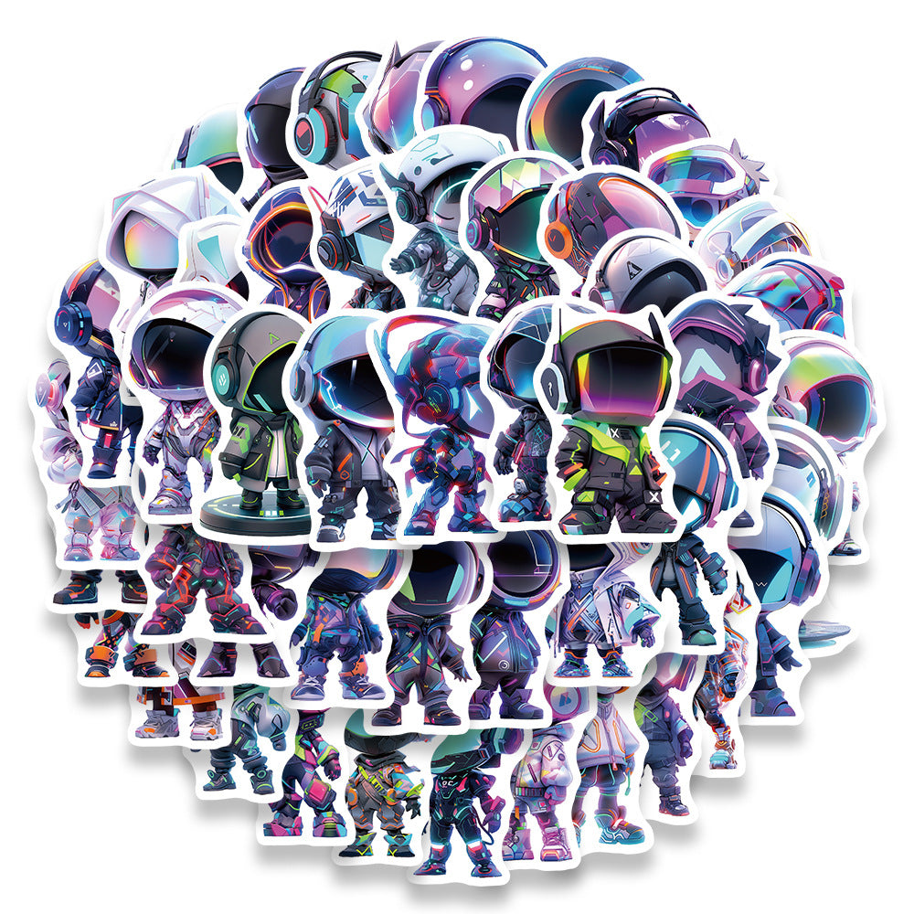 51PCS Cute Automaton Stickers - Post-Human Affection Decals for Algorithmic Intimacy Journals, Machine Sentiment Maps & Robotic Uncanny Valley Navigation