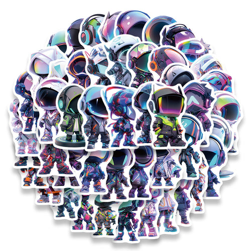 51PCS Cute Automaton Stickers - Post-Human Affection Decals for Algorithmic Intimacy Journals, Machine Sentiment Maps & Robotic Uncanny Valley Navigation