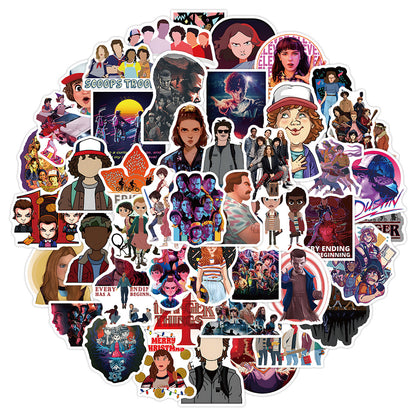 50PCS Stranger Things 4 Stickers, Vecna & Hellfire Club Cartoon Doodles for the Final Season Adventure