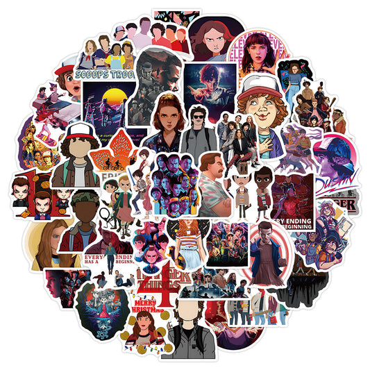 50PCS Stranger Things 4 Stickers, Vecna & Hellfire Club Cartoon Doodles for the Final Season Adventure