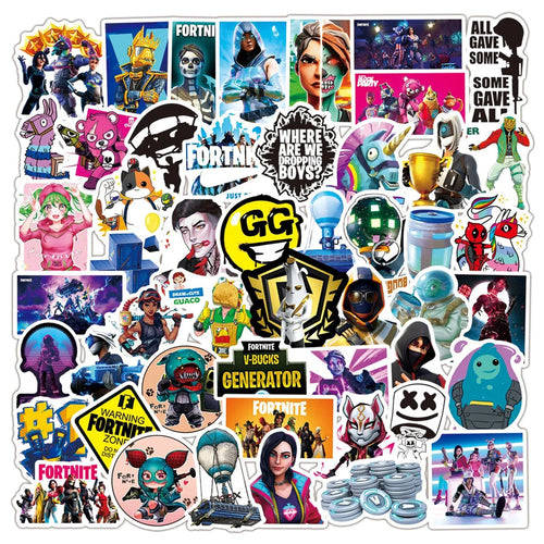 50PCS New Dark Fortress Game Graffiti Stickers Personalized Fashion Creative Exquisite Trend Decorative Decals Toys for Bicycles TV Laptops Water Cups Luggage Skateboards Helmets Popular Stickers