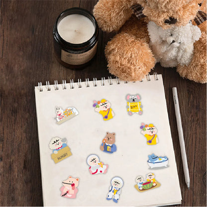 50PCS Cartoon Cute Bear Koala Sticker for Luggage Laptop Ipad Phone Case Journal Cup Diary Waterproof Sticker