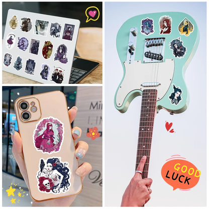 50PCS Cartoon Dark Fairy Tale Series Stickers  Luggage Laptop IPad Journal Guitar Phone Case Waterproof Stickers