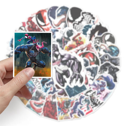 50PCS Cartoon Venom Cool Trend Creative Graffiti Sticker Bike Skateboard Car Helmet Laptop Computer