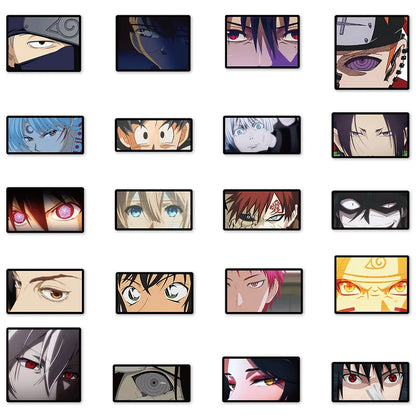 40PCS Cartoon Anime Characters Eyes Graffiti Stickers Personalized Fashion Creative Trend DIY Decorative Stickers IPad Desk Laptop Skateboard Helmet Guitar Popular Decals Toys