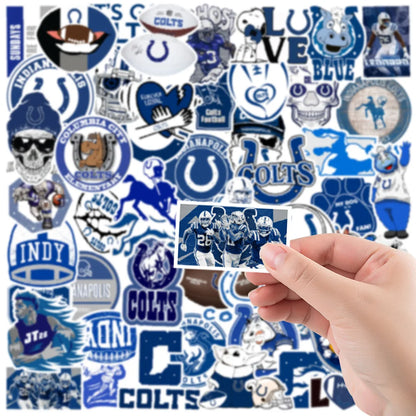 50PCS Cartoon Football Sports Indiana Colts DIY Doodles For Scrapbooking Suitcase Guitar Laptop Ipai Stickers