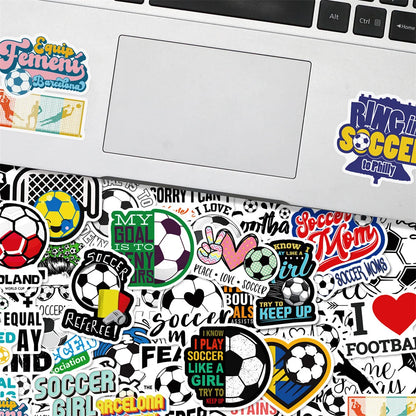 50PCS  Football Score Graffiti Waterproof Sticker Sports Competition Personality Creativity Refrigerator Notebook