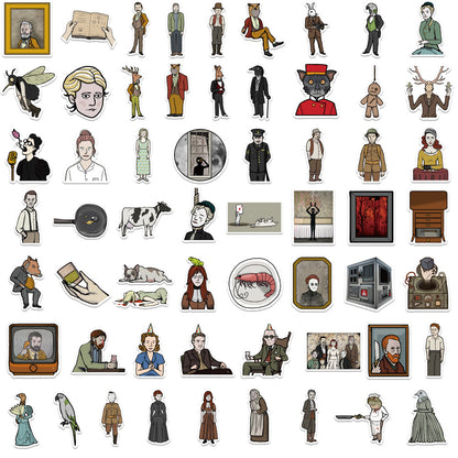 50PCS Diverse Character Doodle Stickers, Assorted Cartoon People Decals for Fashion Sketches and Creative Expression