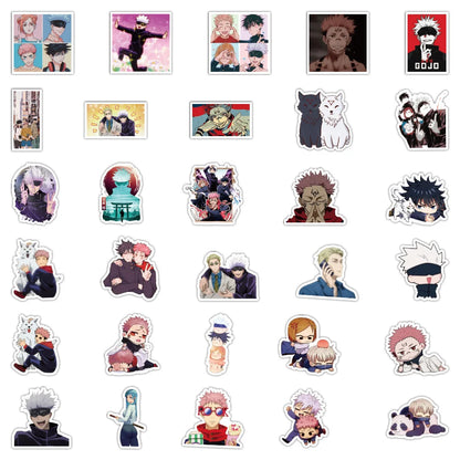 60PCS Japanese Anime Jujutsu Kaisen Character Graffiti Stickers for Luggage Laptop IPad Shell Diary Exquisite Trend DIY Decorative Stickers