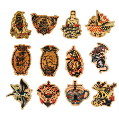 50PCS Cartoon Classic Retro European & American Style Graffiti Stickers Perfect for Phone Cases, Water Bottles, Helmets, Guitars Exquisite Creative Decorations for Notebooks & Stickers