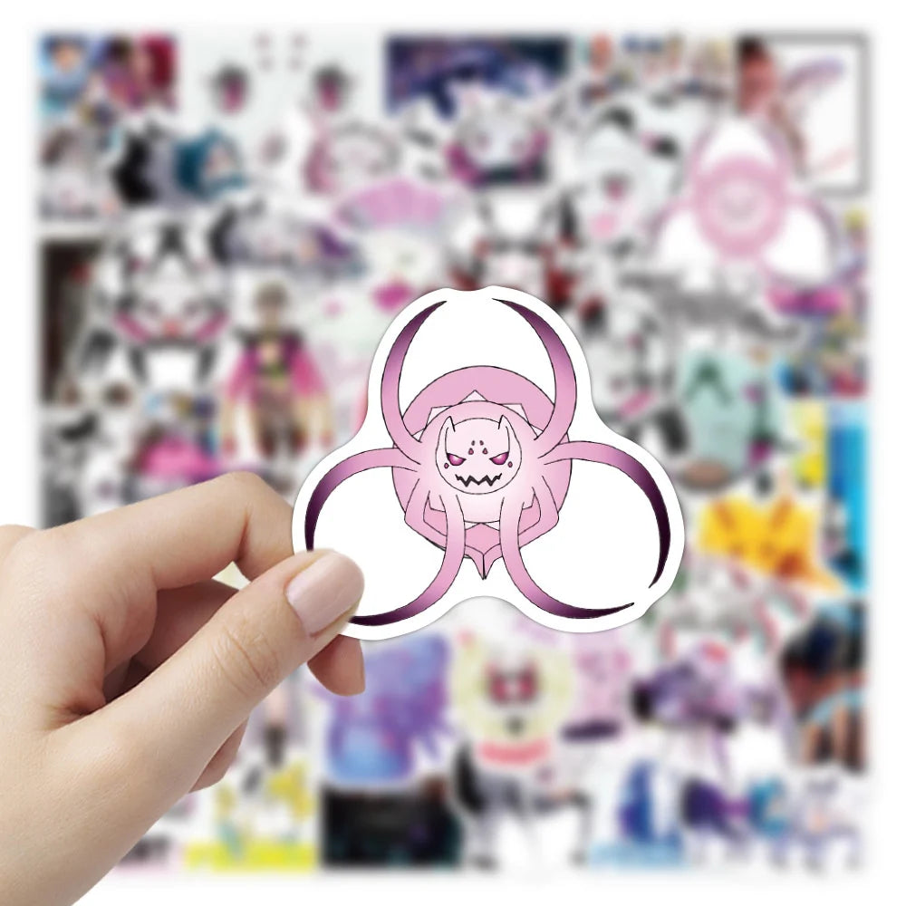 50PCS cartoon Japanese anime "I'm a Spider" doodle stickers, personalized, fashionable, creative and exquisite DIY decorative stickers for suitcases, toys, laptops, IPad cases, diaries, and popular stickers