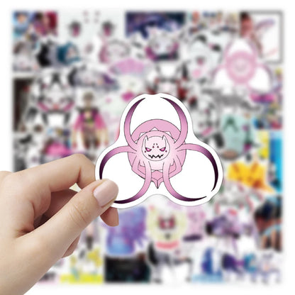 50PCS cartoon Japanese anime "I'm a Spider" doodle stickers, personalized, fashionable, creative and exquisite DIY decorative stickers for suitcases, toys, laptops, IPad cases, diaries, and popular stickers
