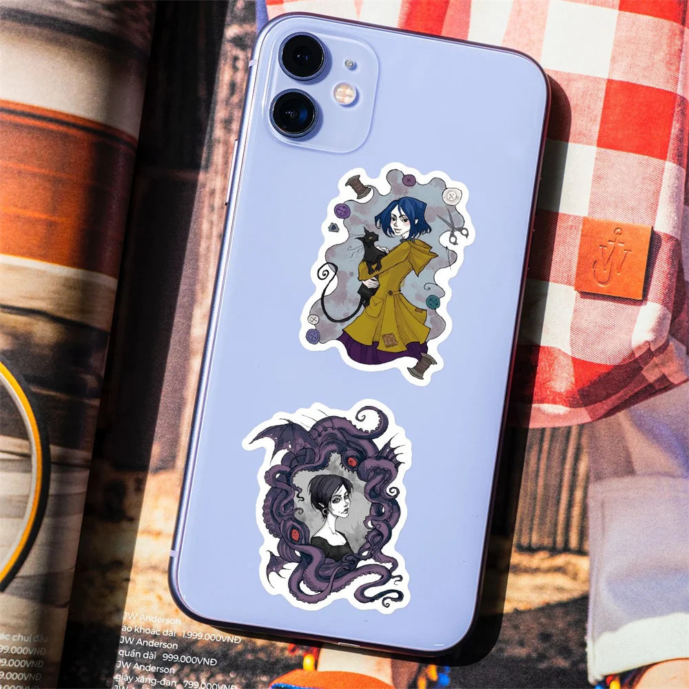 50PCS Cartoon Dark Fairy Tale Series Stickers  Luggage Laptop IPad Journal Guitar Phone Case Waterproof Stickers