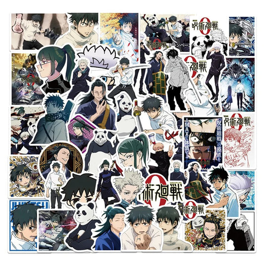 50PCS Japanese Anime Jujutsu Kaisen Graffiti Stickers Laptop Trolley Case Water Cup Waterproof Stickers