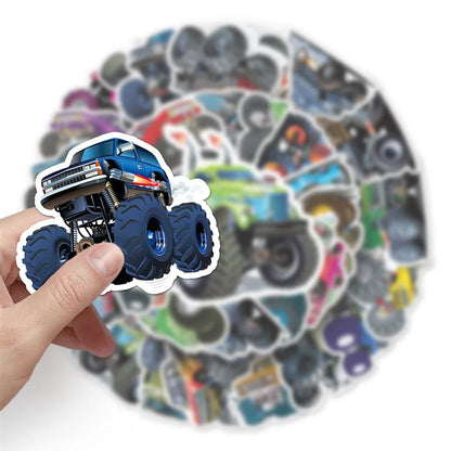 50PCS Cart Cartoon Graffiti Waterproof Sticker Personalized Creative Decoration Trend RefrigeratorCupGuitarHelmet