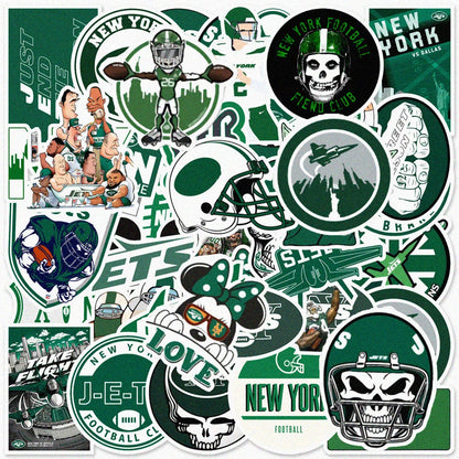 50PCS    NYAmerican Rugby Cute Graffiti Exquisite Stickers Refrigerator Luggage Skateboard Notebook Stickers