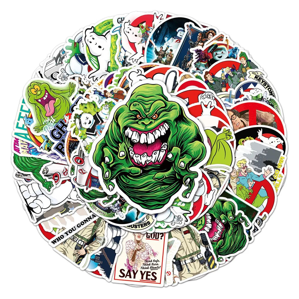 50PCS American Drama Ghostbusters Graffiti Stickers Stickers DIY Skateboard Water Cup Suitcase Stickers