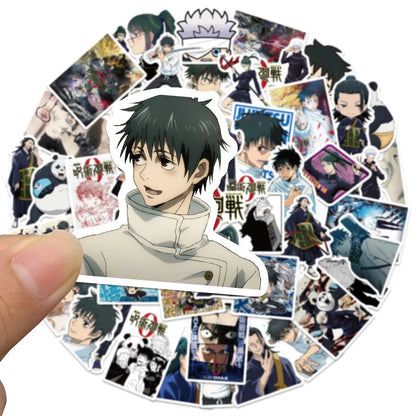 50PCS Japanese Anime Jujutsu Kaisen Graffiti Stickers Laptop Trolley Case Water Cup Waterproof Stickers
