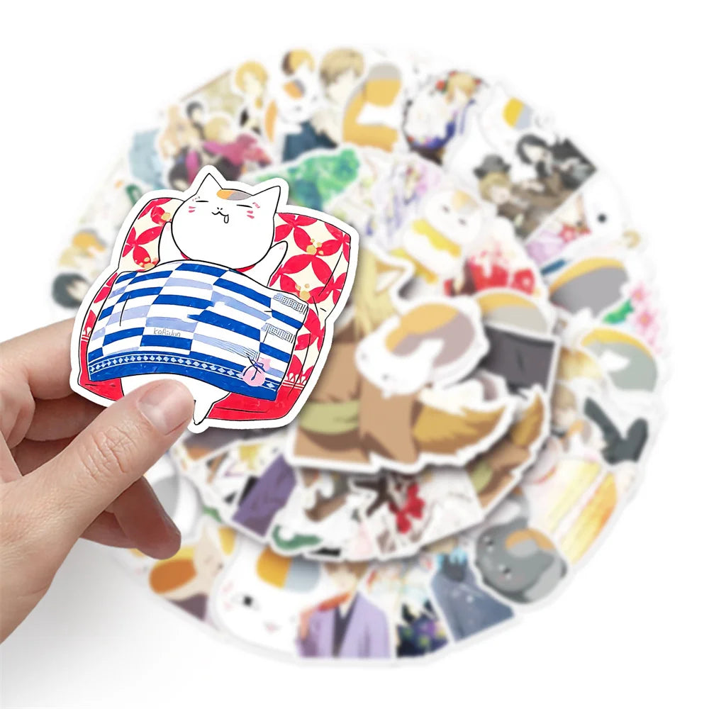 50PCS Cartoon Natsume Friends Book Anime Series Exquisite Graffiti For Guitar Suitcase Laptop Ipai Sticker