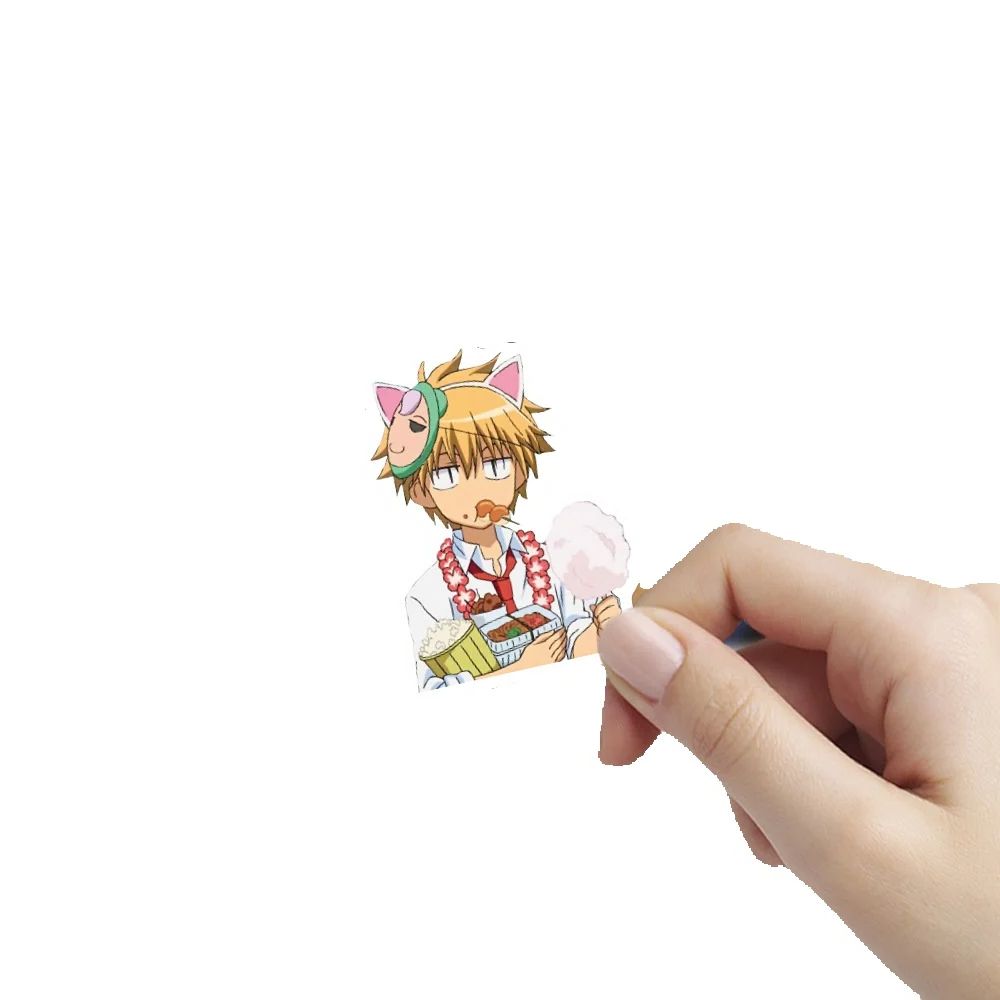 50PCS Cartoon Anime Maid-Themed Doodle Stickers Perfect for Notebooks, Skateboards, Water Bottles, Helmets, and Desktop Decor Elegant Adhesive Embellishments for Handmade Journals