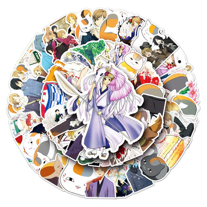 50PCS Cartoon Natsume Friends Book Anime Series Exquisite Graffiti For Guitar Suitcase Laptop Ipai Sticker