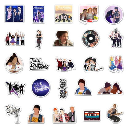 50PCS American TV Series Julie and The Phantom Boy Personality Stickers Laptop Luggage Stationery Stickers