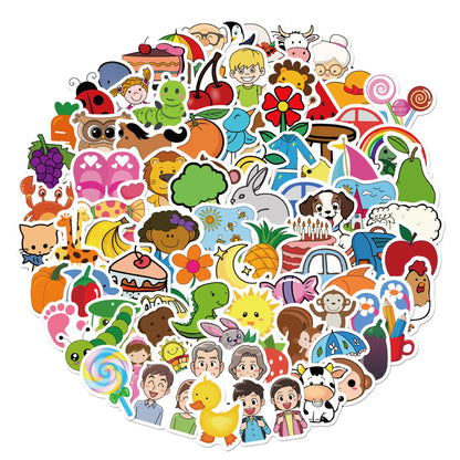 50PCS New Popular Personality Learning Sticker Pack Skateboard Guitar Decoration DIY Laptop New Waterproof Decal