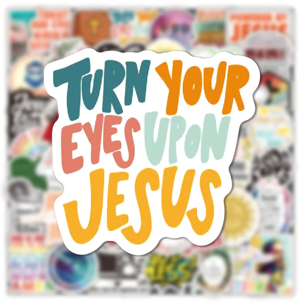 50PCS Prayer Classical Chinese Graffiti Sticker Bicycle TV Notebook Electric Car Water Cup Personality Skateboard