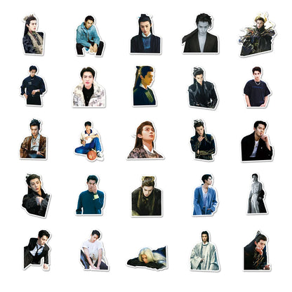 50PCS  Wang Hedi, Graffiti Around Stars, Waterproof Stickers, Creative Decoration, Skateboard, Water Cup AndHelmet