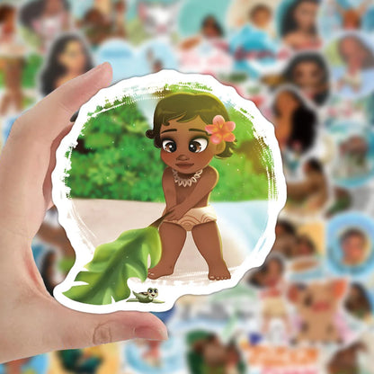 50PCS cartoon animation Ocean Fate graffiti stickers, personalized fashion and creative trend decorative exquisite decal toy skateboard water cup helmet guitar popular stickers