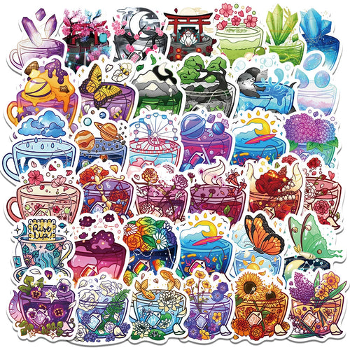 49 pieces of whimsical cartoon graffiti stickers, personalized, fashionable and creative DIY decorative stickers, water cups, helmets, refrigerators, skateboards, guitars, popular sticker toys